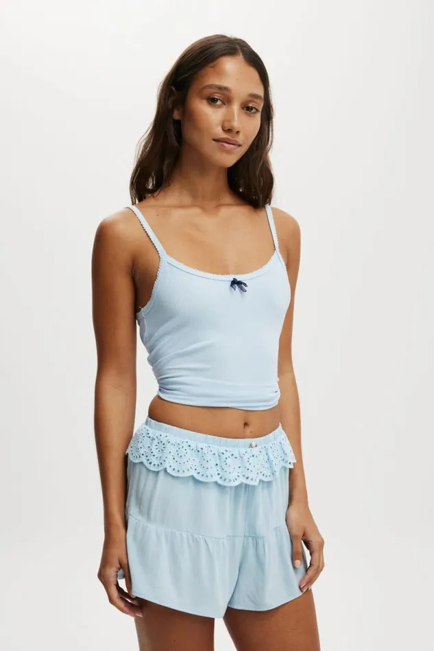 Ruffle Woven Short Eiffel Sky Women Cotton On Shorts