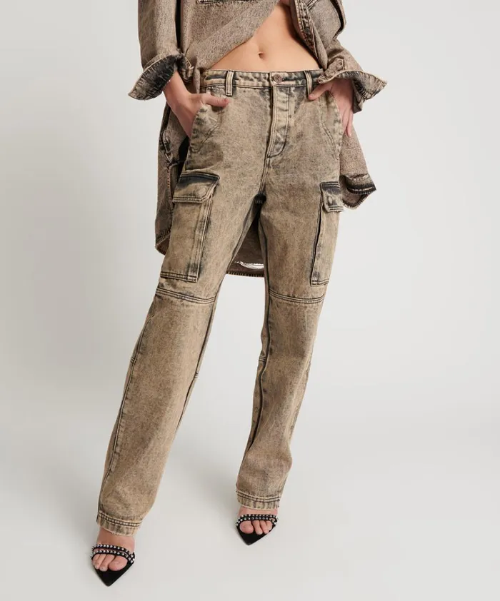 RUST CARGO MOTION PANTS Women One Teaspoon Bottoms RUST CARGO MOTION PANTS Women One Teaspoon Bottoms