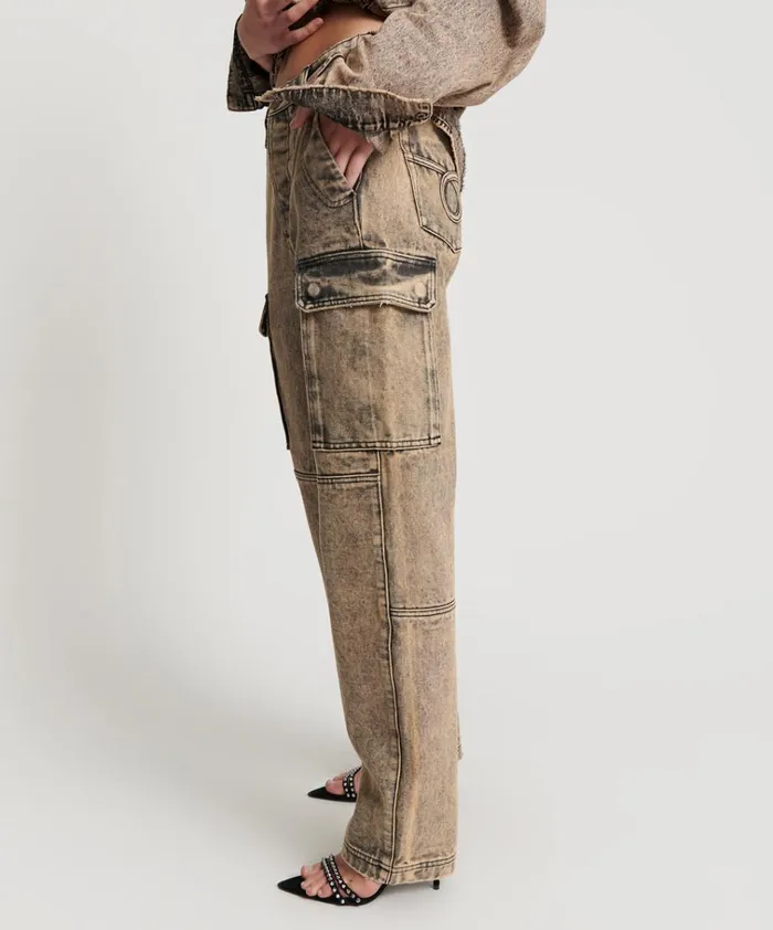 RUST CARGO MOTION PANTS Women One Teaspoon Bottoms RUST CARGO MOTION PANTS Women One Teaspoon Bottoms