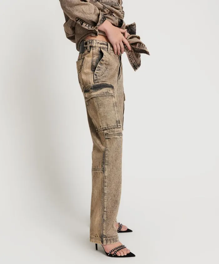 RUST CARGO MOTION PANTS Women One Teaspoon Bottoms RUST CARGO MOTION PANTS Women One Teaspoon Bottoms