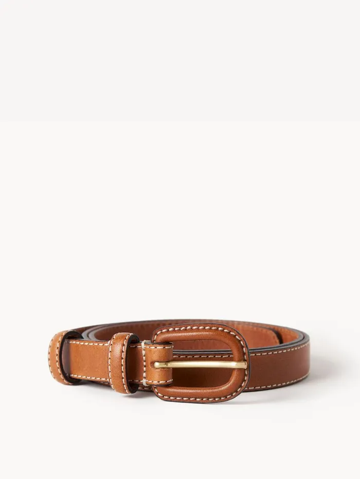 Salio Leather Belt Caramel Cafe Women By Malene Birger Belts