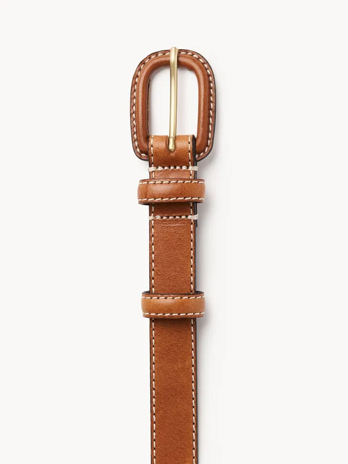 Salio Leather Belt Caramel Cafe Women By Malene Birger Belts
