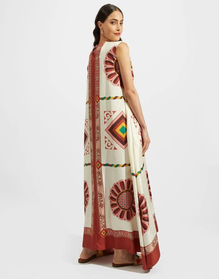 San Carlo Dress Placed Macro Tiles Place Women La Double J Dresses San Carlo Dress Placed Macro Tiles Place Women La Double J Dresses