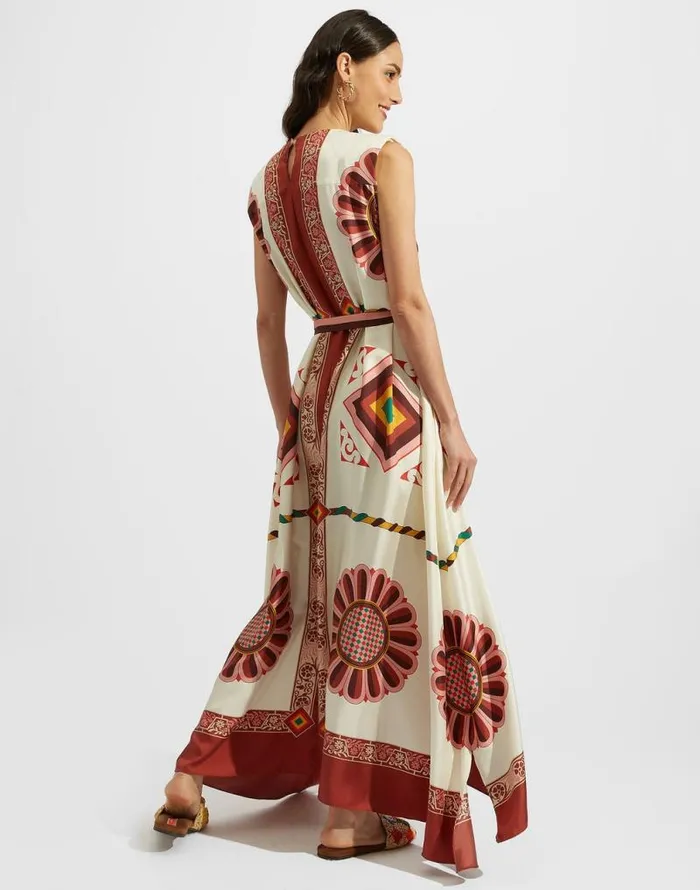 San Carlo Dress Placed Macro Tiles Place Women La Double J Dresses San Carlo Dress Placed Macro Tiles Place Women La Double J Dresses
