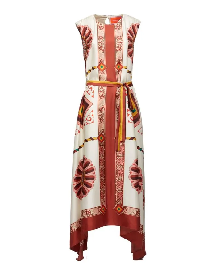 San Carlo Dress Placed Macro Tiles Place Women La Double J Dresses San Carlo Dress Placed Macro Tiles Place Women La Double J Dresses