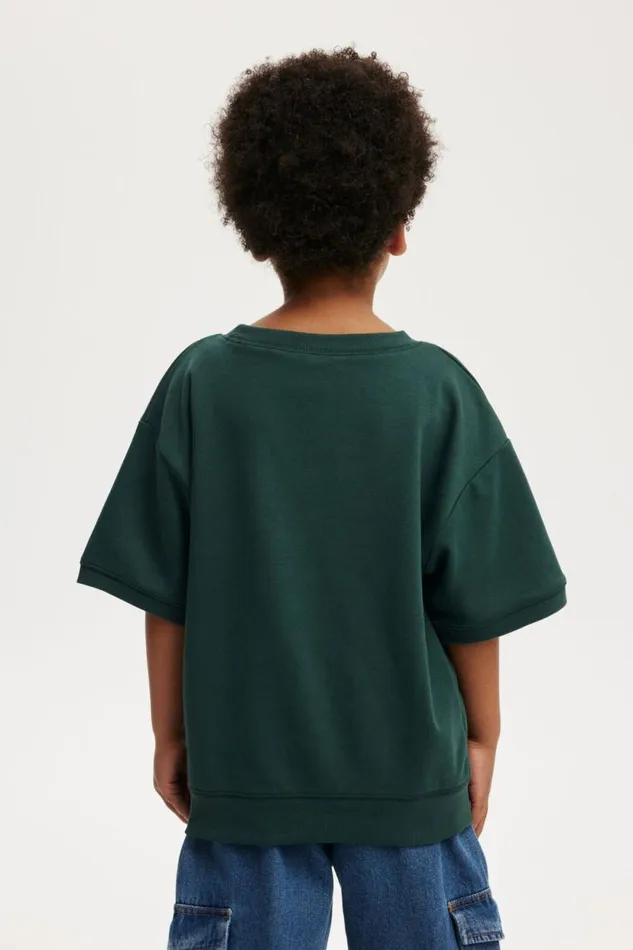 Sandy Short Sleeve Sports Crew Pine Tree Greenwild Child Boys Cotton On Sweatshirts and Sweatpants Sandy Short Sleeve Sports Crew Pine Tree Greenwild Child Boys Cotton On Sweatshirts and Sweatpants