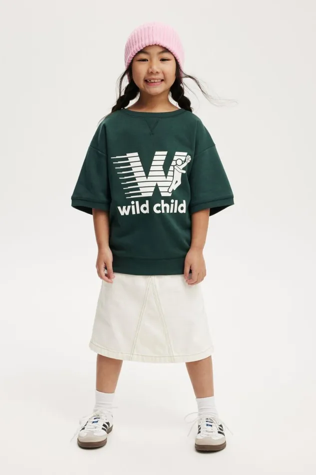 Sandy Short Sleeve Sports Crew Pine Tree Greenwild Child Boys Cotton On Sweatshirts and Sweatpants Sandy Short Sleeve Sports Crew Pine Tree Greenwild Child Boys Cotton On Sweatshirts and Sweatpants