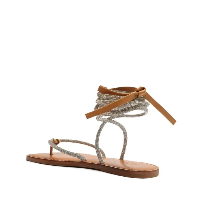 Schutz Shoes Flats Kittie Glam Sandal Beige 8211 Women