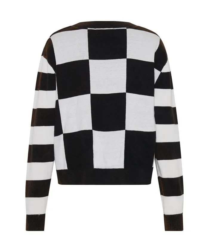 SCOREBOARD SMILEY KNIT SWEATER Women One Teaspoon Knitwear SCOREBOARD SMILEY KNIT SWEATER Women One Teaspoon Knitwear