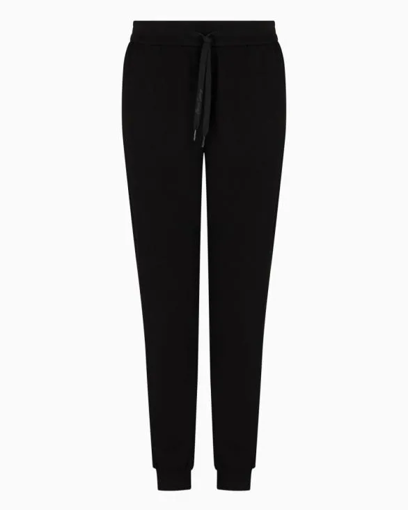 Scuba Fabric Jogger Pants Black Women Armani Matching Sets