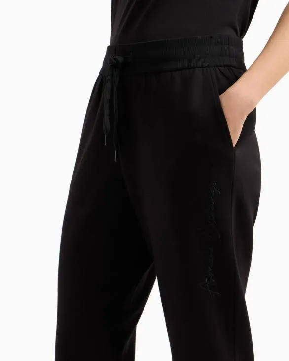 Scuba Fabric Jogger Pants Black Women Armani Matching Sets Scuba Fabric Jogger Pants Black Women Armani Matching Sets