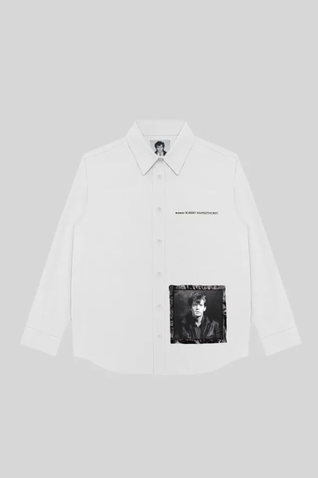 Self Portrait 1980 Robert Mapplethorpe Shirt White Women MISBHV Tops