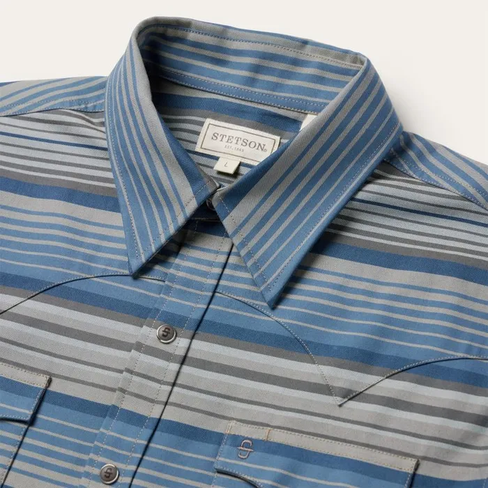 Serape Stripe Western Shirt Serape Stripe Western Shirt Men Stetson Western Shirts