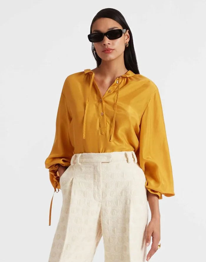 Shirt And Sassy Solid Gold Women La Double J Shirts and Tops Shirt And Sassy Solid Gold Women La Double J Shirts and Tops