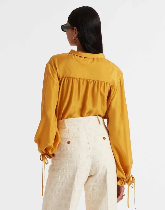 Shirt And Sassy Solid Gold Women La Double J Shirts and Tops Shirt And Sassy Solid Gold Women La Double J Shirts and Tops