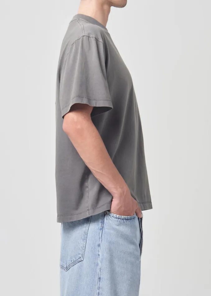 Shirts Men Agolde Asha Mock Neck Tee In Flint