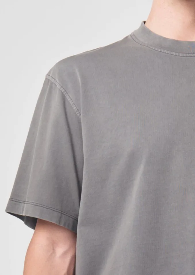 Shirts Men Agolde Asha Mock Neck Tee In Flint