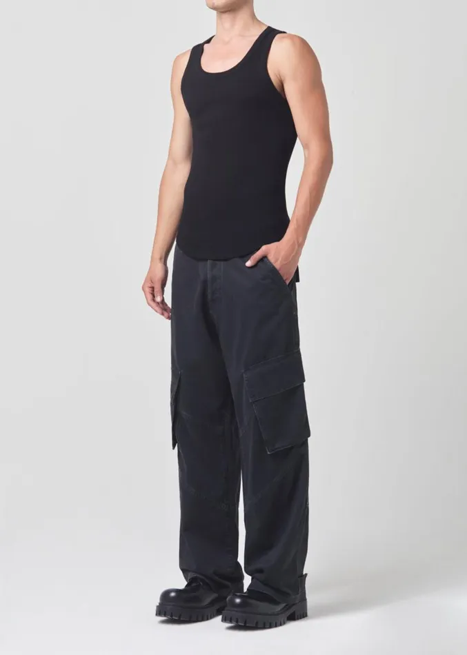 Shirts Men Agolde Morris Tank In Black