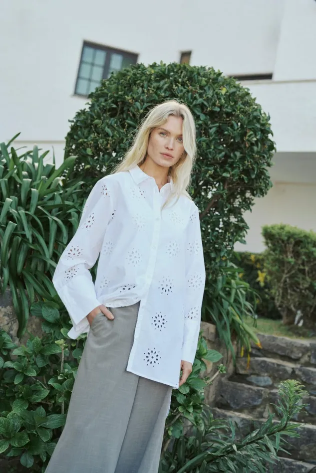 Shirts Women CULTURE CUcassie Shirt Spring Gardenia