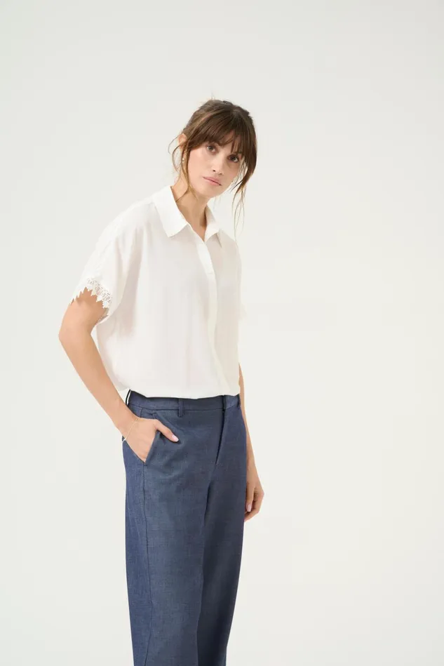 Shirts Women CULTURE CUcian Shirt Spring Gardenia