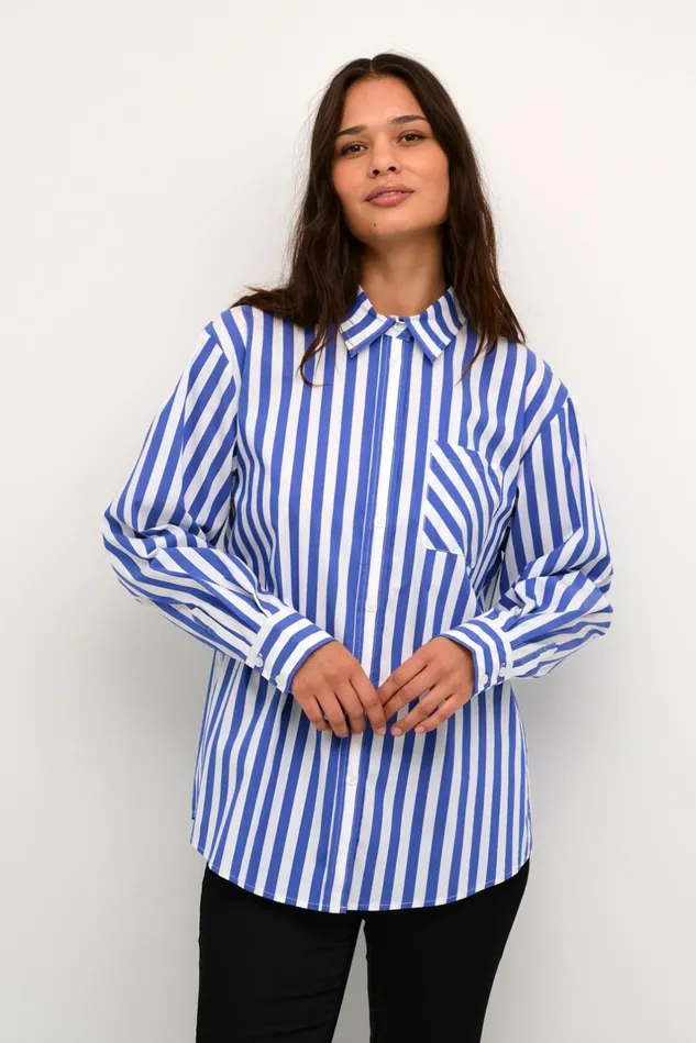 Shirts Women CULTURE CUregina Shirt Bluewhite Stripe