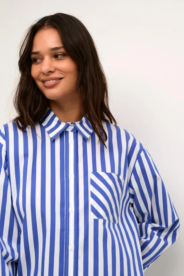 Shirts Women CULTURE CUregina Shirt Bluewhite Stripe