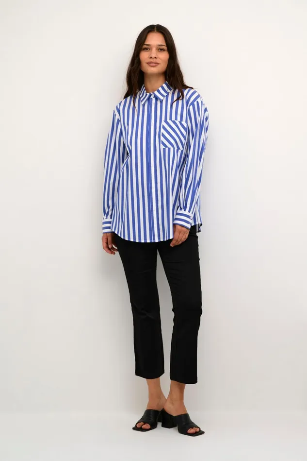 Shirts Women CULTURE CUregina Shirt Bluewhite Stripe