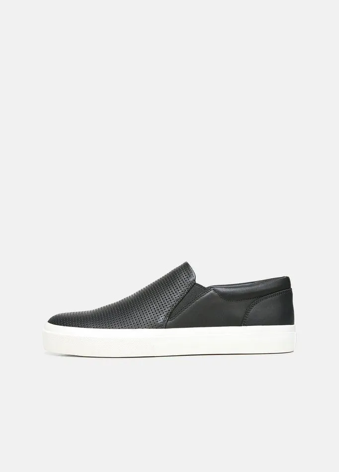 Shoes Men Vince Fletcher Leather Sneaker Black