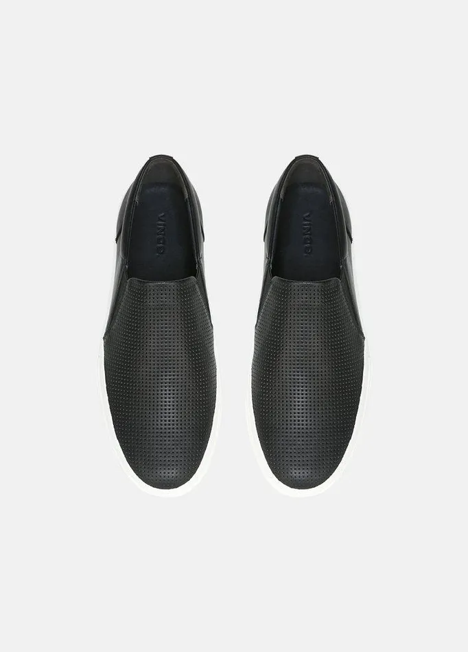 Shoes Men Vince Fletcher Leather Sneaker Black Shoes Men Vince Fletcher Leather Sneaker Black