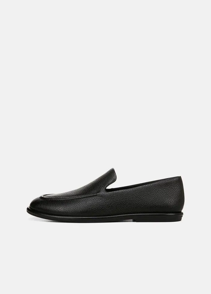 Shoes Men Vince Hann Leather Loafer Black