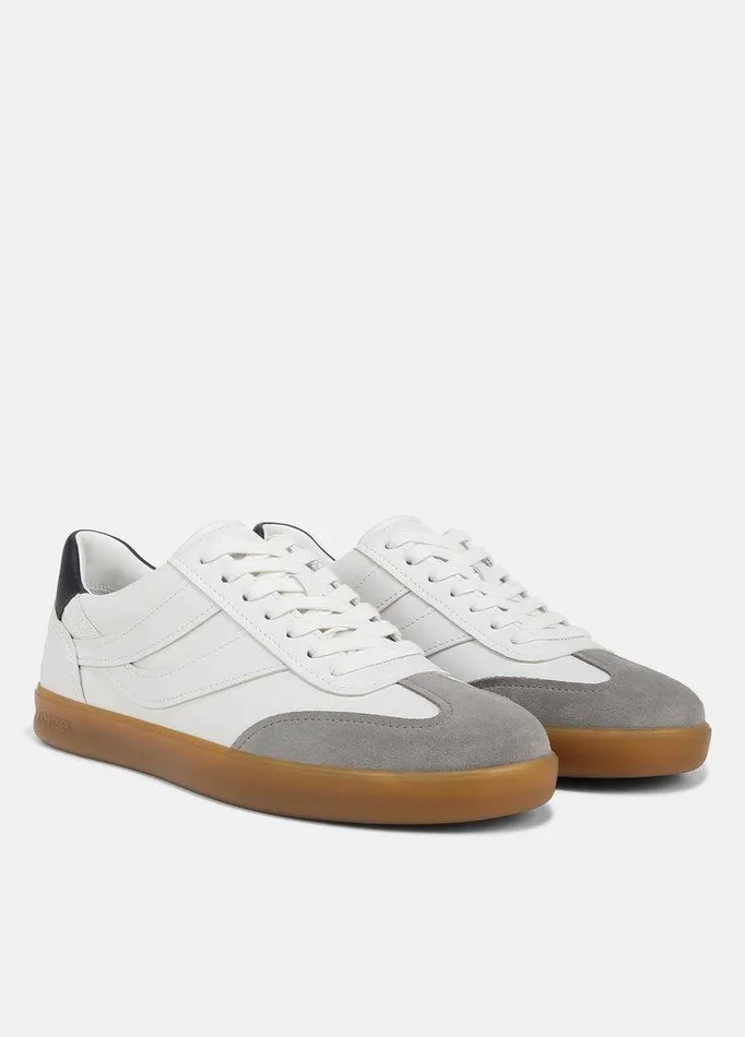 Shoes Men Vince Oasis Leather Sneaker Chalk White