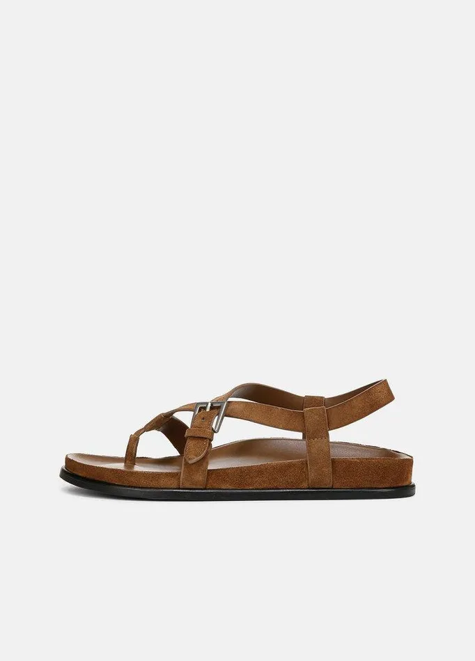 Shoes Women Vince Franca Leather Sandal Elmwood