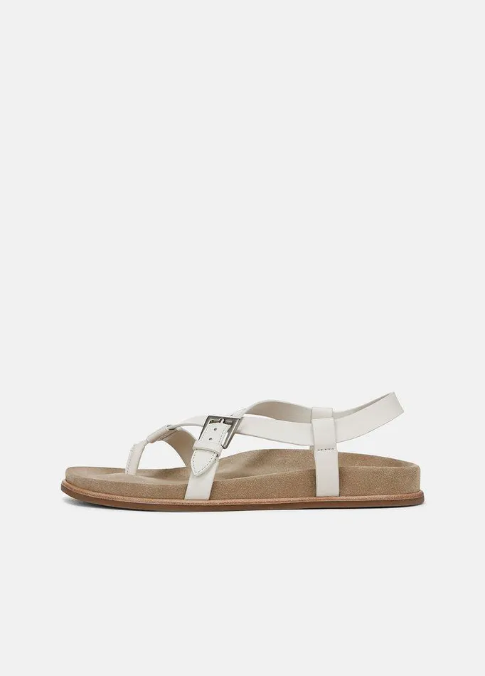 Shoes Women Vince Franca Leather Sandal Milk