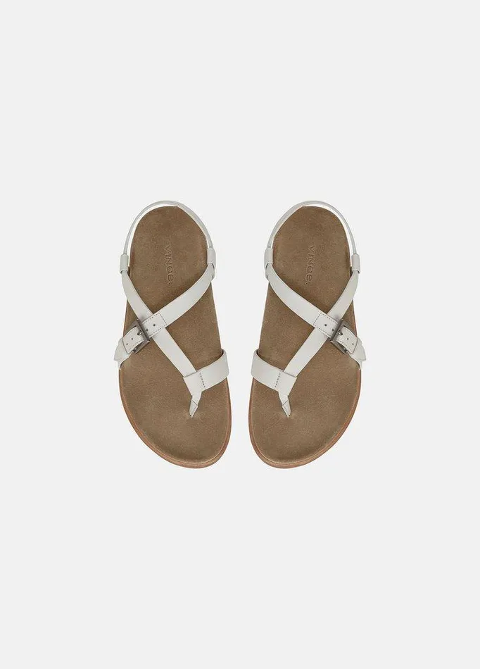 Shoes Women Vince Franca Leather Sandal Milk Shoes Women Vince Franca Leather Sandal Milk