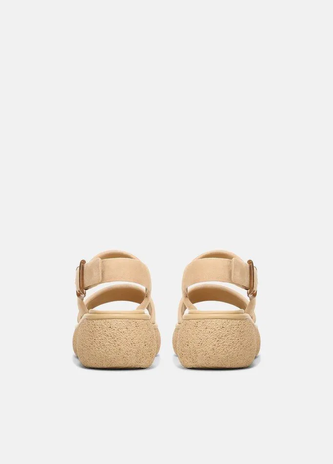 Shoes Women Vince Laguna Suede Leather Platform Sandal Blonde Shoes Women Vince Laguna Suede Leather Platform Sandal Blonde