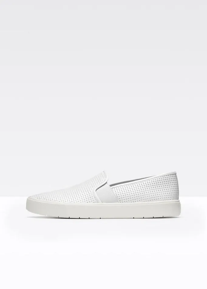 Shoes Women Vince Perforated Leather Blair Sneaker White