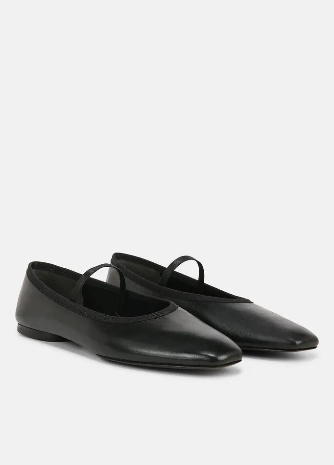 Shoes Women Vince Vivian Leather Mary Jane Flat Black Shoes Women Vince Vivian Leather Mary Jane Flat Black