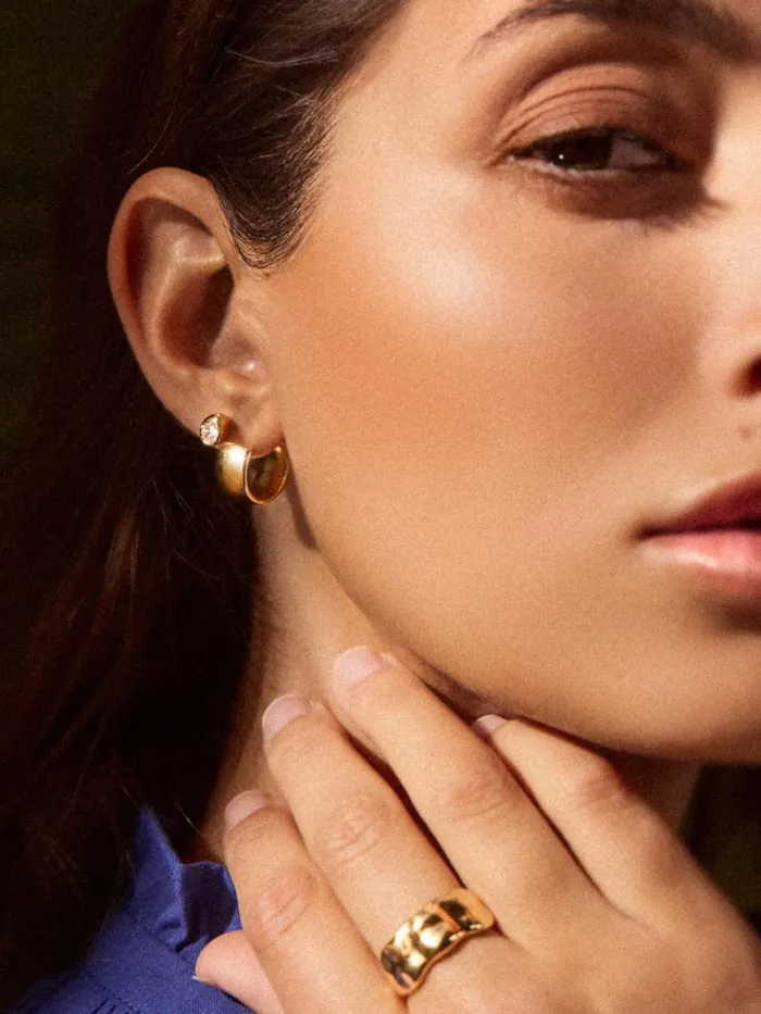 Shop Brochu Walker Fine Jewelry Romance Pear Diamond Droplet Earrings Yellow Gold With Diamonds
