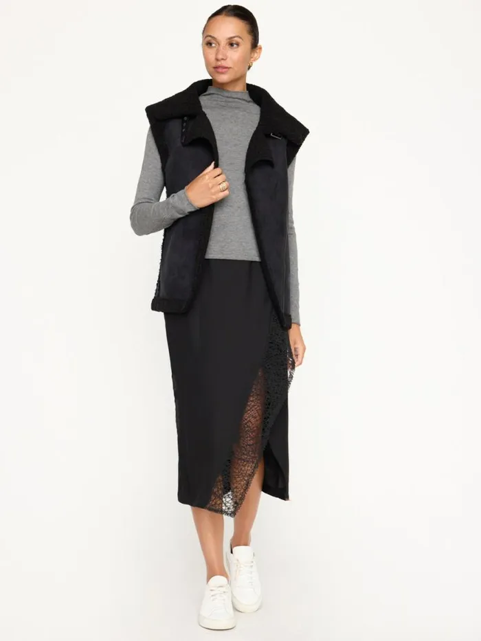 Shop Brochu Walker Jackets and Wraps The Loredo Vest Black Onyx
