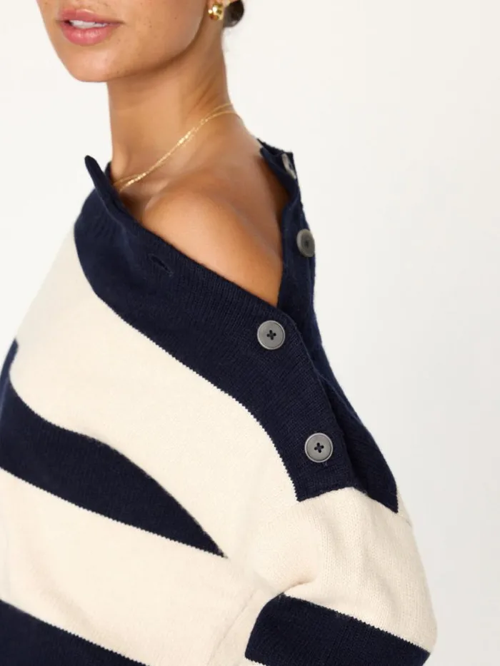Shop Brochu Walker Sweaters The Cy Stripe Sweater Atlas Stripe