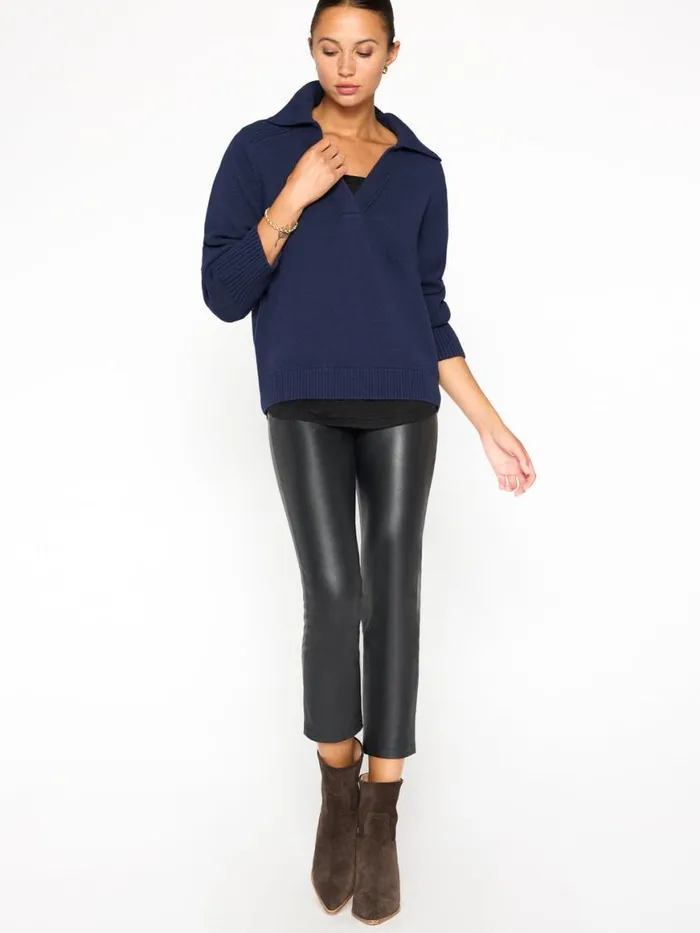Shop Brochu Walker Sweaters The Rainer Layered Looker Navy