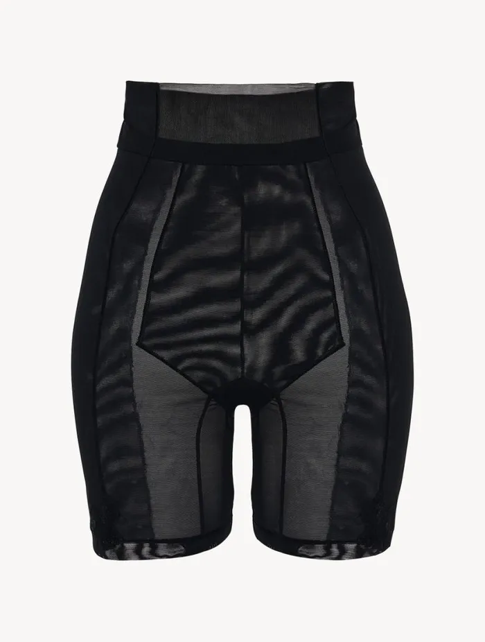 Shorts In Black Stretch Tulle LingerieSleepwear La Perla Hipster