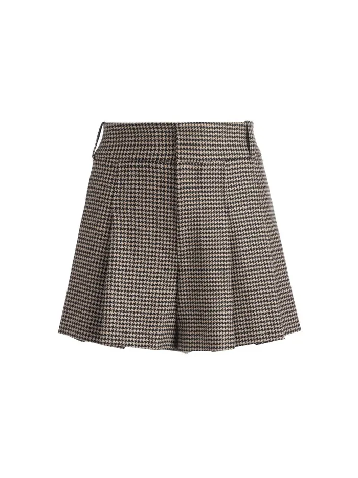 Shorts Women Alice Olivia SCARLET HIGH RISE FLUTTER SHORTS Camelblack