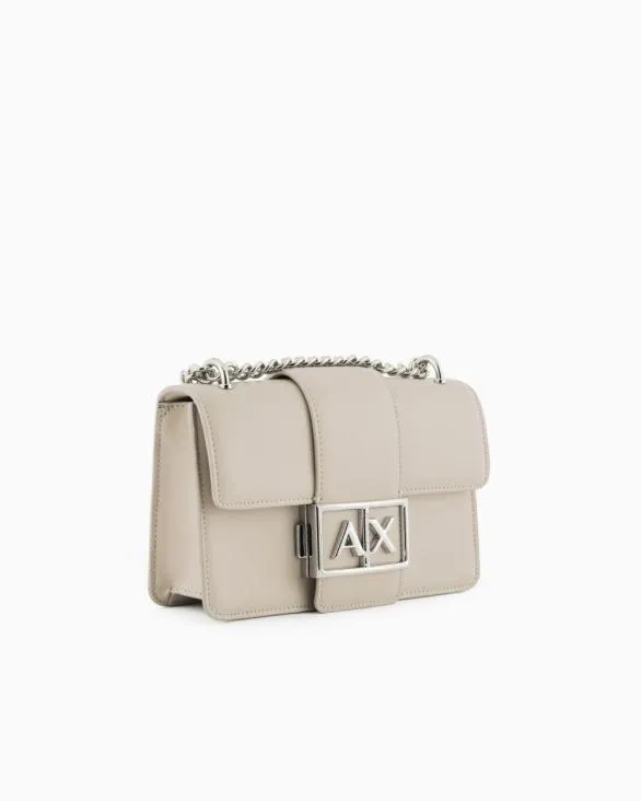 Shoulder Bag With Metal Logo Beige Women Armani Crossbody Bags Shoulder Bag With Metal Logo Beige Women Armani Crossbody Bags