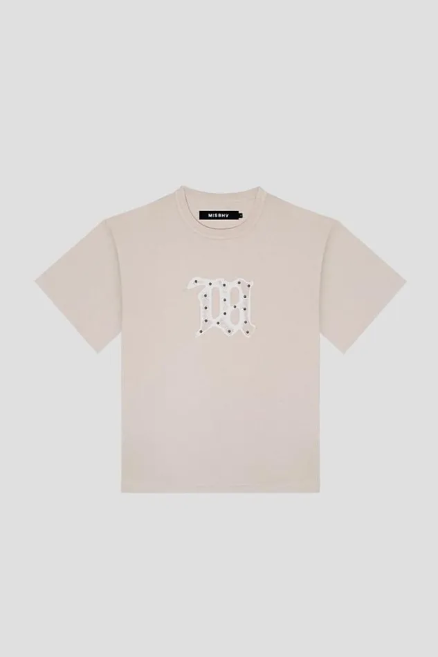 Signature TShirt Beige WomenMen MISBHV TShirts
