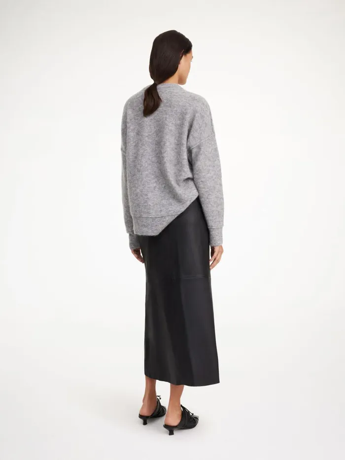 Simoas Leather Skirt Black Women By Malene Birger Skirts