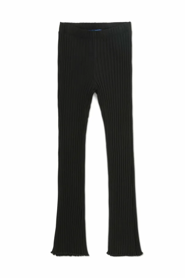 Simon Miller Bottoms Women Straight Rib Cyrene Pant Black Simon Miller Bottoms Women Straight Rib Cyrene Pant Black