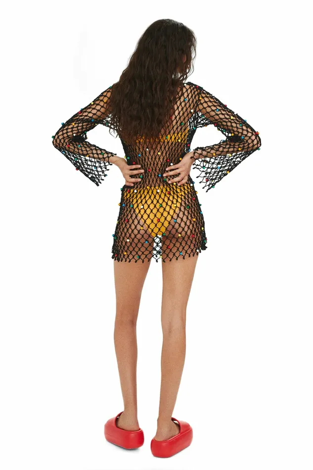 Simon Miller Dresses Women Sm X Mango Crochet Bruma Dress Black Simon Miller Dresses Women Sm X Mango Crochet Bruma Dress Black