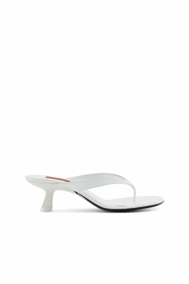Simon Miller Heels Women Beep Thong White Patent