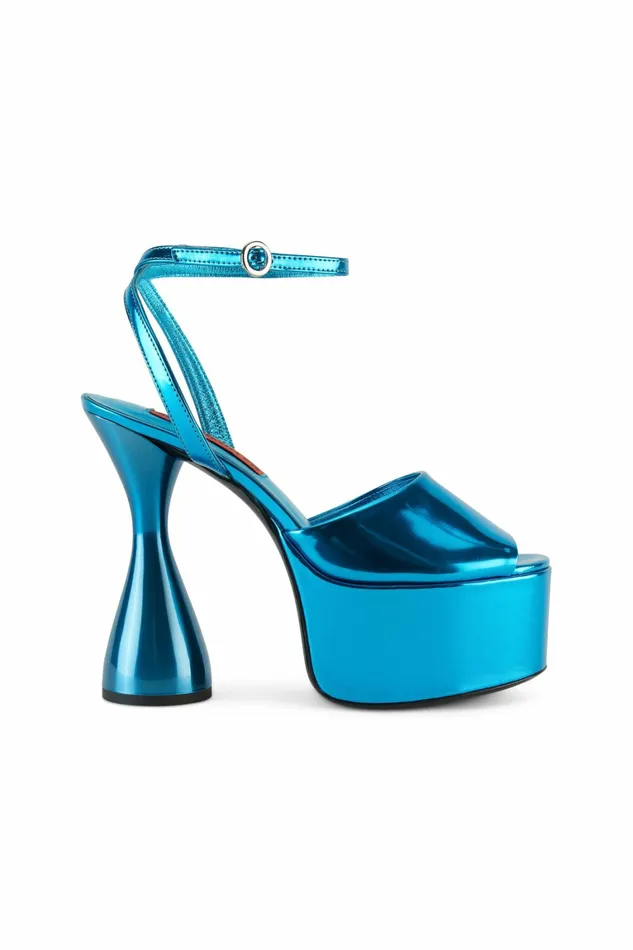 Simon Miller Heels Women Curvy Heel Suburban Blue
